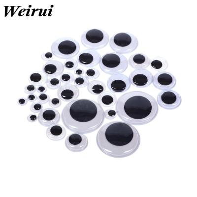 China Black, White And Eyelash Color School Plastic With Glue Activity Back Eyes Puzzle Toy Accessories Kindergarten DIY Handmade Materials for sale