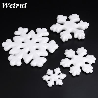 China Festival Foam Material Snowflakes Design Styrofoam Snowflakes For Christmas for sale