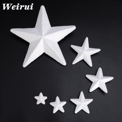 China Festival White Color Styrofoam Star Shape For Christmas Decoration for sale