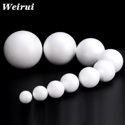 China Festival Foam Styrofoam Craft Ball Christmas Ornaments And DIY Polystyrene Material Decorative Ball for sale