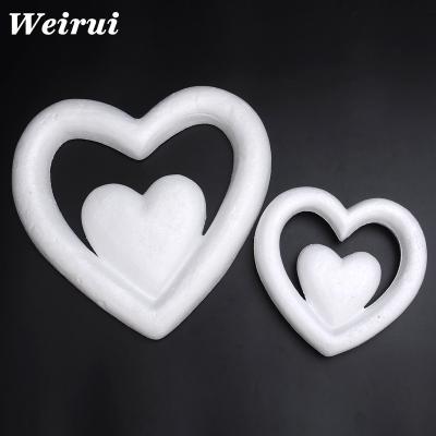 China Festival Wedding Decoration Heart Polystyrene Styrofoam Heart for sale