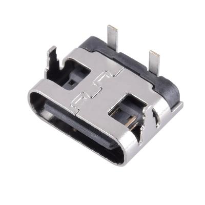 China Supply USB C Connector Receptacle Port Type C2 Pin Female Connector CQ016-TC2P2 for sale