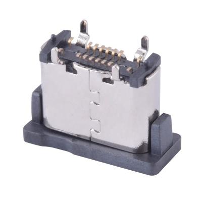 Κίνα H6.5mm Vertical Mount Type C 16 Pin Female Connector USB C port 062TYPE C 16P65 προς πώληση