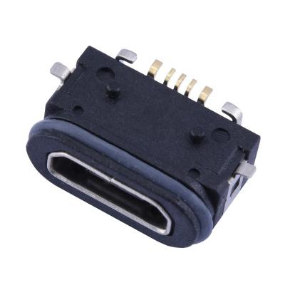 China 5pin Waterproof Connector, IP68 Connector, Charging Micro USB Jack Waterproof CQ-MUB-FSW Waterproof Connector en venta