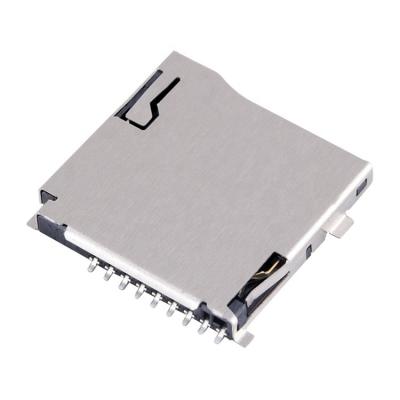 中国 Micro Push-Push Type TF Memory SD Card Socket PCB Transport-Push Connector 販売のため