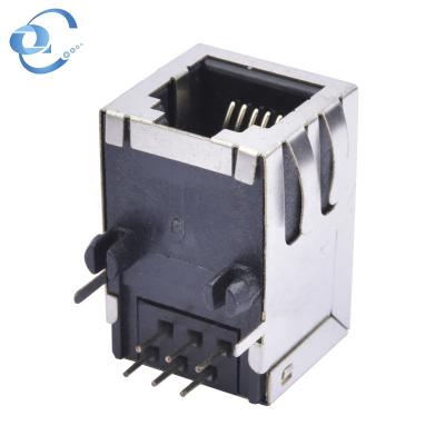 China Telephone Exchange Switch Module RJ11 RJ45 Single Port Central Office 6P6C Connector Jack en venta