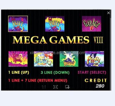 China mega games 7 in 1 video game board casino game board slot game mega 7 in 1 for sale