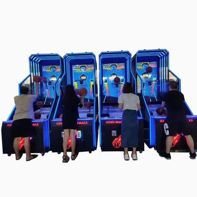 China 2021 Hot sale Metal+acrylic+plastic basketball king basketball shooting game machine with 60 inch monitor and 3D animation sport game machine for sale