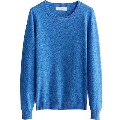 China Factory Wholesale Anti-wrinkle Custom Design 100% Merino Wool Sweater Women Fall Winter Warm Soft Knitted Sweater for sale