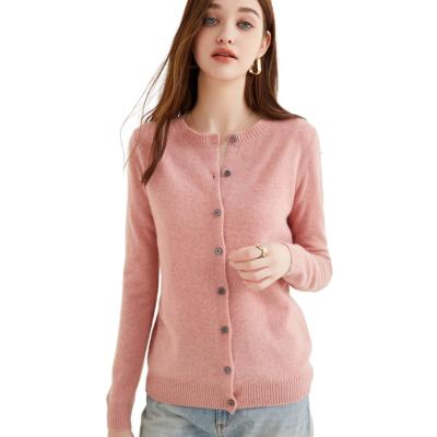 China Anti-wrinkle fashion autumn winter cashmere sweater ladies French style cardigan women's casual knitting clothes for sale