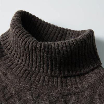 China New Design Anti-Wrinkle Casual Custom Long Sleeve Knit Pullover Fashion Turtle Neck Winter Top Sweaters For Men for sale