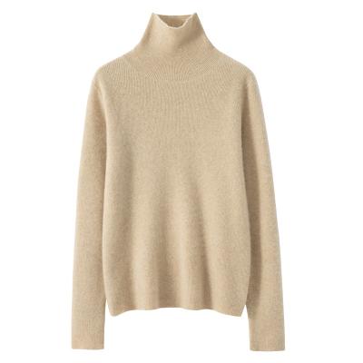 China Anti-pilling Customize Women Fashion Turtle Neck Knitwear Winter Pullover Jumper 100% Cashmere Knit Sweater for sale