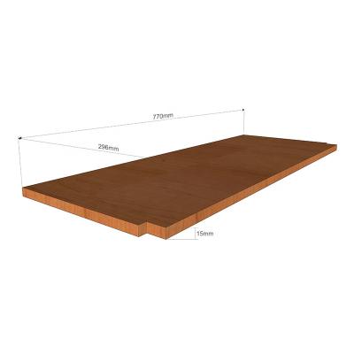 China FLSM OEM/ODM Single Sided Gondola Supermarket Shelf Layer Board For 800MM Steel Wood Shelf for sale