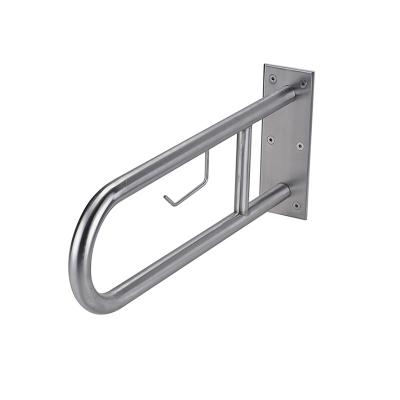 China Modern Bathroom Toilet Safety Outdoor Wall Mounted Stainless Steel Folding Handrails for sale