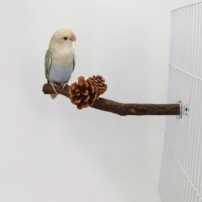 China Stocked Hot Sales Refined Wooden Playground Portable Tripod Stand Stand Parrot Bird Parrot Perch Gym Pet Toys For Small Cockatiels for sale