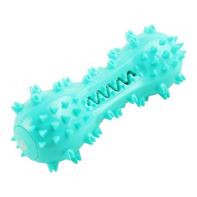 China Viable Factory Wholesale Sales Sounding Dog Toothbrush Silicone Dog Bite Sucker Rubber Dog Teeth Cleaning Toy Ball for sale