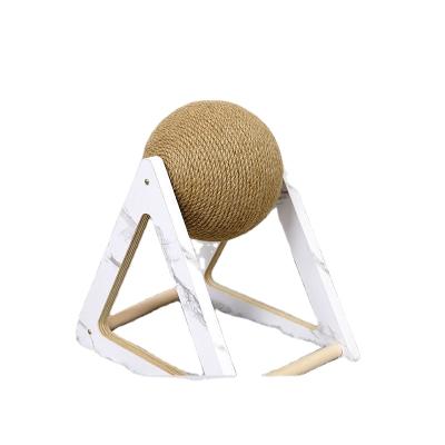 China Factory Viable Chinese Cat Scratching Balls Cat Scratcher Sisal Rope Ball Interactive Cat Scratching Ball for sale