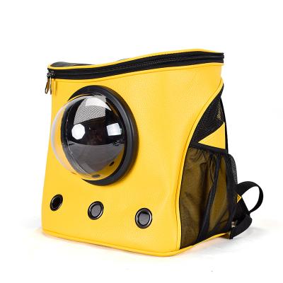 China Breathable Cat Bag Pet Backpack Outside Bag Portable Transparent Cat Capsule Breathable Space Backpack for sale