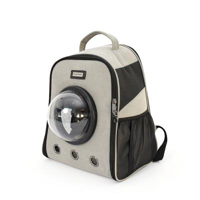 China Breathable Oxford Cloth Cat Carrying Backpack Space Capsule Outdoor Pet Backpack For Small Cat Dropship for sale