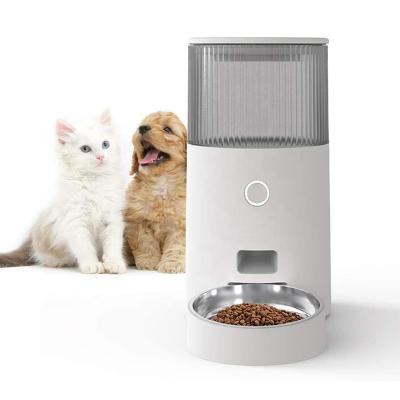 China Automatic Pet Food Feeder Water Feeder Smart Phone Automatic Regular And Quantitative Remote Control Pet Feeder for sale