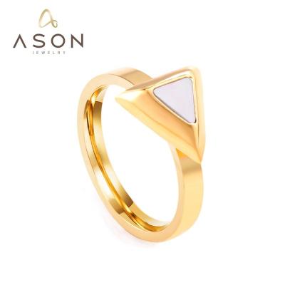 China Wholesale Fashion Match Fashion Jewelry 18K Gold Plated Stainless Steel Ring Women Ring for sale