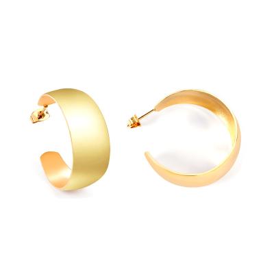 China New All-match Girl Fashion Matching Gold Plated Stud Earrings Full Love Personality Round Stud Earrings for sale