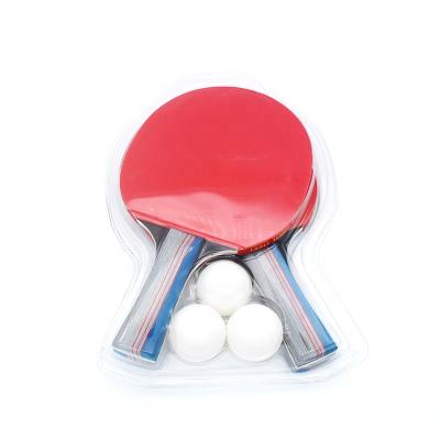 China Eco-friendly Short /Long Handle Ping Pong Bat Table Tennis Racket Set For Ping Pong Table for sale