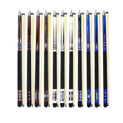 China Mixed Model Cue Stick Protector 57 Inch 1/2 Billiard Cue Snooker Cue Stick White Wood With 12mm Cue Tip for sale