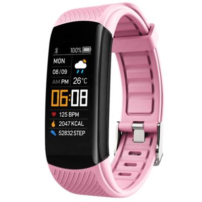 China Multifunctional Touch Screen High Definition Color Screen Heart Rate Blood Pressure Blood Oxygen Professional Sports C5S Smart Wristband for sale