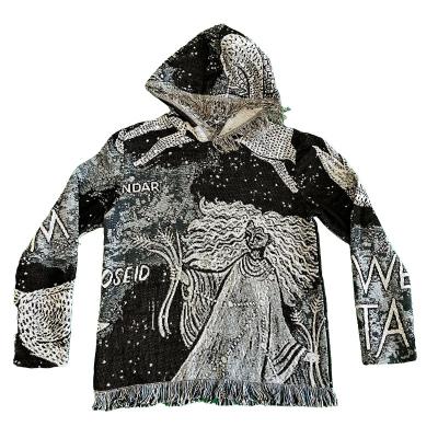 China Custom Plus Size Designer Anti-pilling Hoodies Pullover Mandala Tapestry Crew Neck Sweater Custom Made Tops Men for sale