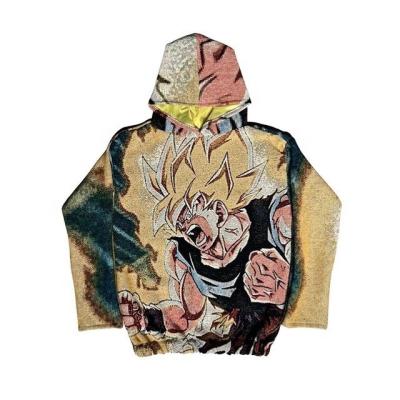 China Custom Manufacturer Anti-wrinkle Skeleton Hoodies Men Tapestry Hoodies Printing Tapestry Sweater for sale