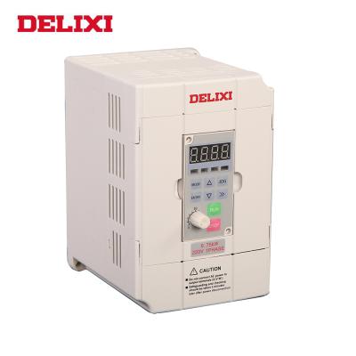 China DELIXI Best Price Lightweight 0.75Kw 220V Frequency Inverter 215*153*208mm for sale