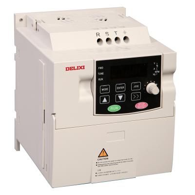 China Delixi variable frequency drive vfd 0.75Kw 1hp tripe phase 380V inverter 50Hz 60Hz depend for sale