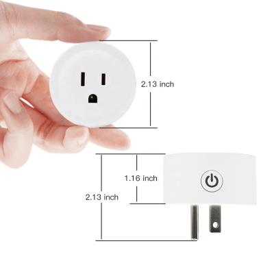 China Work with Google Alexa / Home USA Standard Alexa Supported Mini Electrical Google 10a Wifi 220v Smart Plug for sale