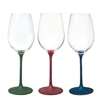 China Stocked New Product Unique Gift Crystal Sweet Red Wine Glasses for sale