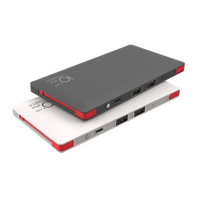 China Fashionable customized 10000mah with dual Built-in Cables Power Bank Te koop