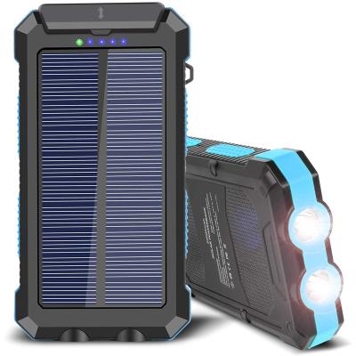 Китай Innovative Products 2021 With Dual Flashlights & USB Outputs 30000mah Solar PowerBank продается