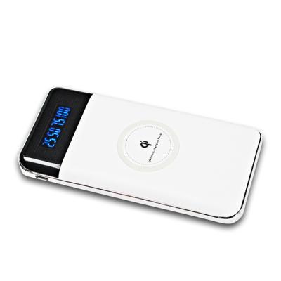 Cina New Arrival Portable Slim 20000mah Power Bank Qi Fast Charging Wireless Charger Powerbank in vendita