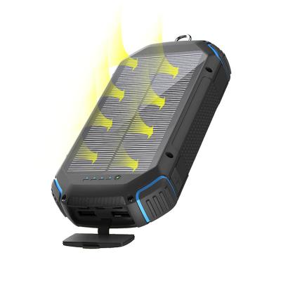 中国 High Capacity 20000 mAh Waterproof mobile charger Solar Panel Power Bank Wireless Solar PowerBank 販売のため