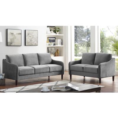 China 3 stukken sofa set, grijze stof Te koop