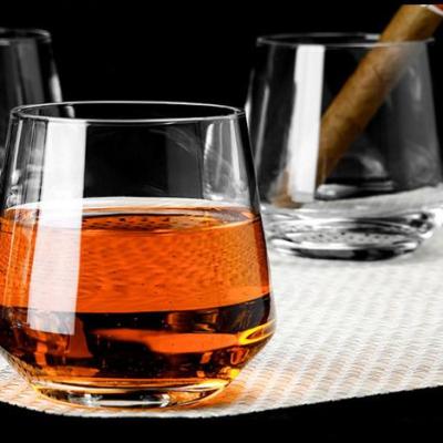 China High Quality Transparent Rock Style Old Fashioned Whiskey Crystal Glasses Glass Tumbler for sale