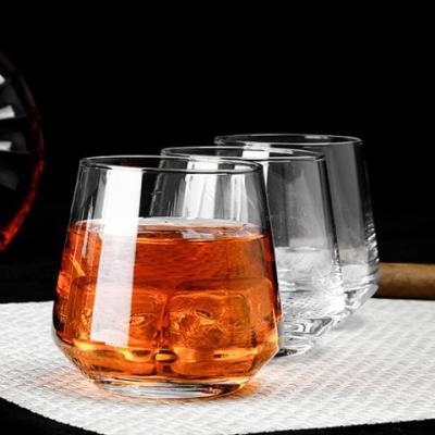 China Wholesale transparent crystal glass whiskey glasses, crystal whiskey glass cups for sale