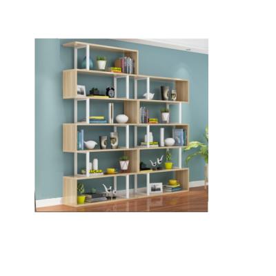 China Small Shelf Convertible Wooden Living Room Bookcase Panel Holder Display Stand for sale