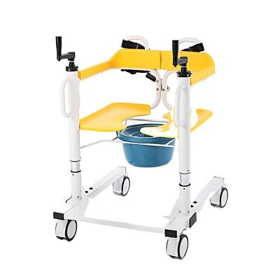 China Health Care Physiotherapy Armrests Transfer Lift Wheelchair Patient Disabled People The Multifunctional Commode Wheelchair for sale