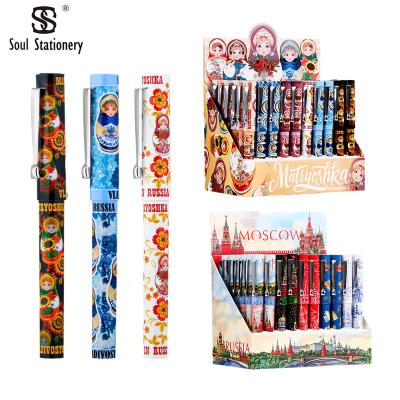 China Hot Sell Agriculture Souvenirs Pen Carton Tourist Russia Moscow Tip Customize Original Design OEM ODM Stationery Souvenirs for sale