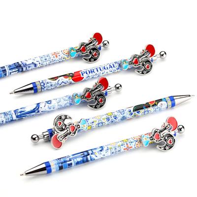 China 100% Eco-friendly Hot Selling Ballpoint Pens With Label Cardboard Theme Souvenir Tourist Supplies Customize Original Design Crown Ballpoint Pen for sale