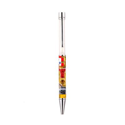 China 100% Custom Wholesale Custom Retractable Touch Screens GY218-1 Logo Rubber Coated Souvenir Metal Click Tip Pen With Stylus For Soft Touch Screens for sale