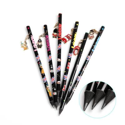 China Office school pencil pencil with charm carton London theme original design tourist souvenir stationery customize charm standard pencil for sale