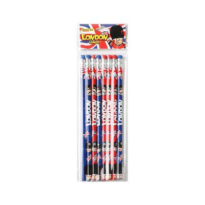 China Office School Pencil SS-WJ1004-1 Cardboard Pencil Set London Family Original Design Stationery Tourist Souvenir Customize Standard Pencil Set for sale