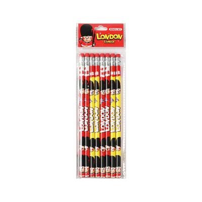 China Office School Pencil SS-WJ1004-4 Cardboard Pencil Set London Family Original Design Stationery Tourist Souvenir Customize Standard Pencil Set for sale